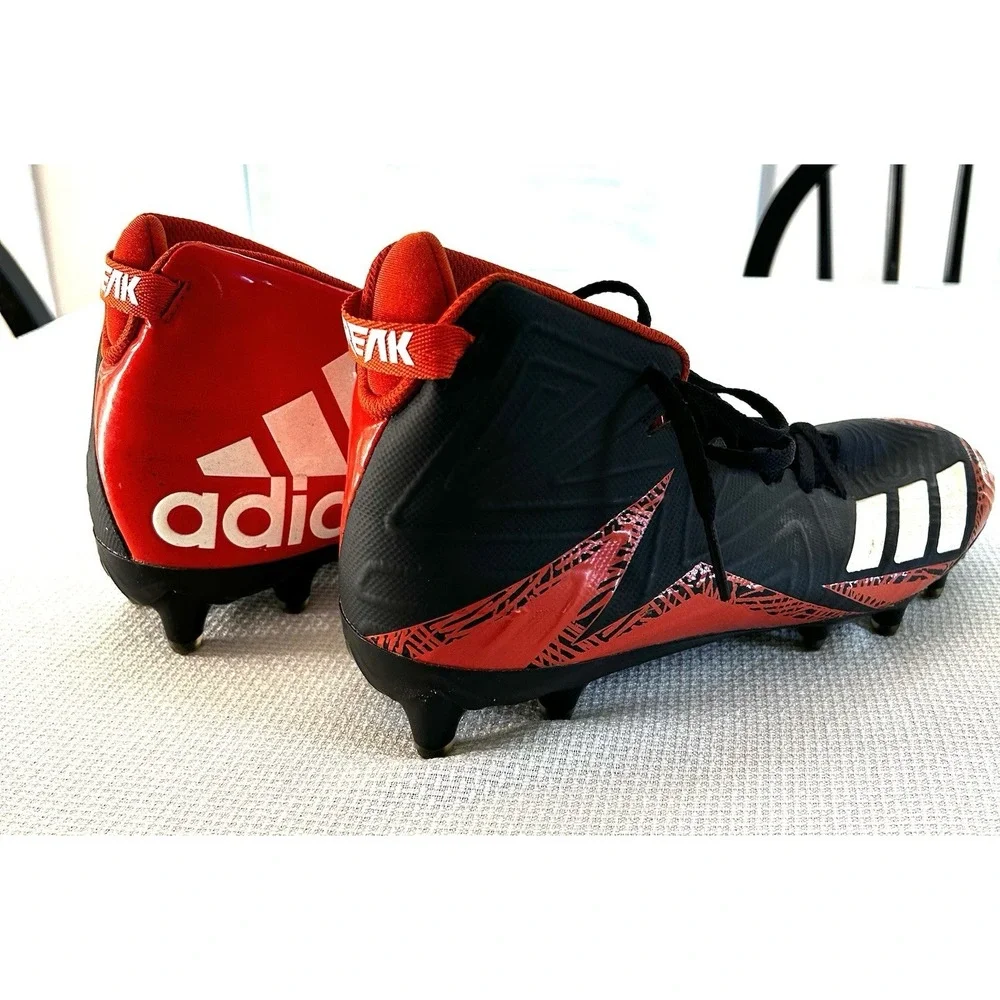 Men's Adidas Freak X Carbon Mid DS Sz 10 Black Orange EUC - Picture 4 of 7